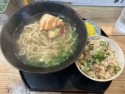 泡盛と沖縄そば923