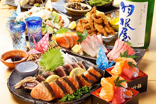 熟成魚と日本酒と藁焼き 中権丸 なんば道頓堀店