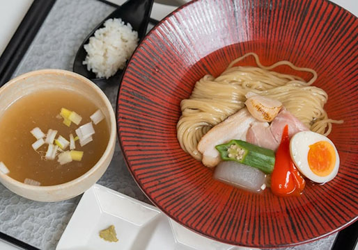 帆立と鯛と麺
